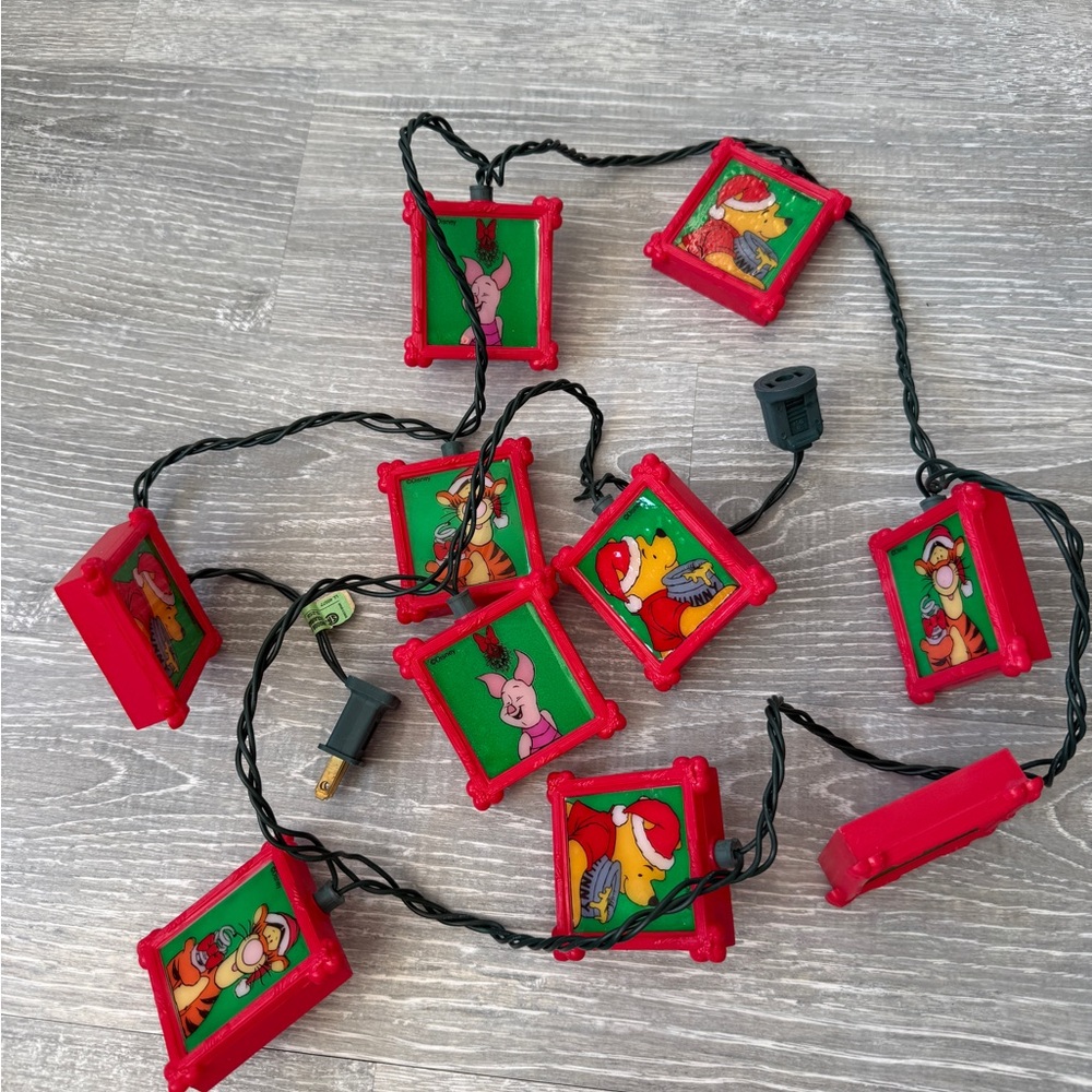 Vintage Winnie & friends Christmas mini light covers